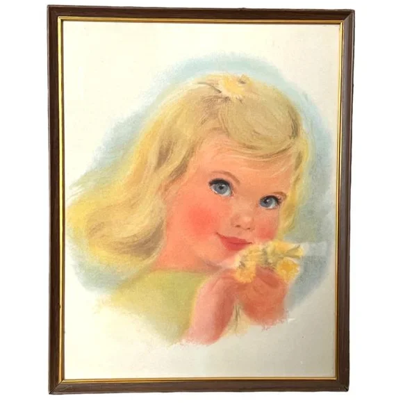 NORTHERN TISSUE Frances Hook Vtg FRAMED w/ Glass Prints Iconic Advertising - Picture 1 of 3